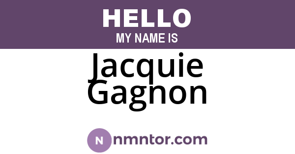 Jacquie Gagnon