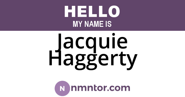 Jacquie Haggerty