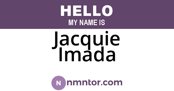Jacquie Imada