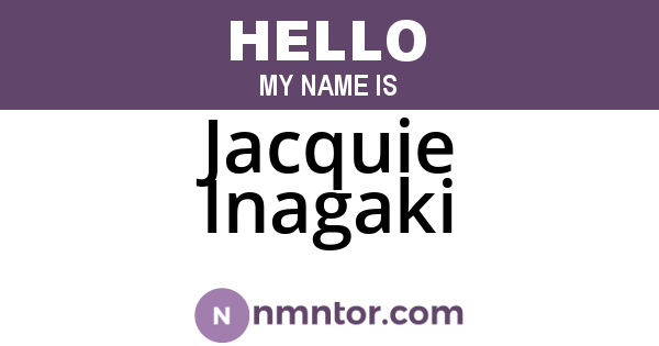 Jacquie Inagaki