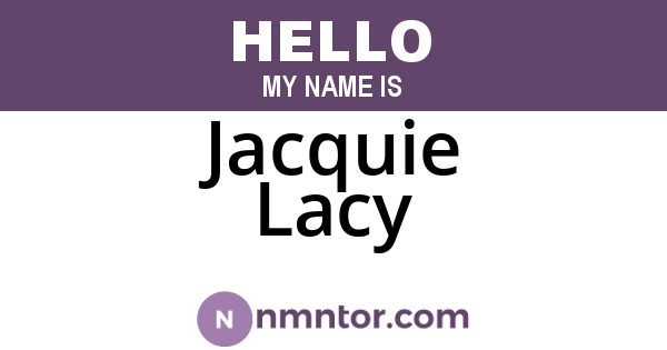 Jacquie Lacy