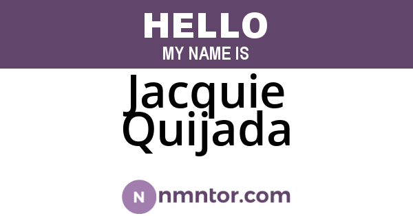 Jacquie Quijada