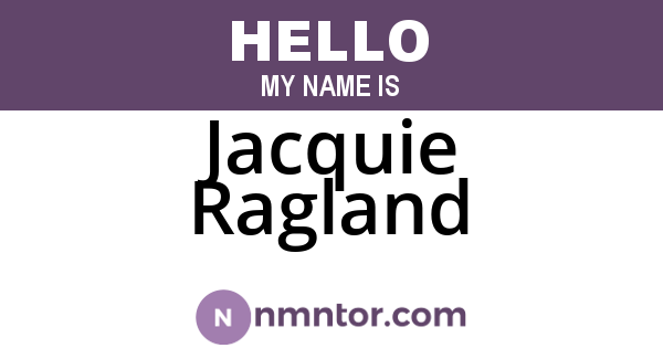 Jacquie Ragland