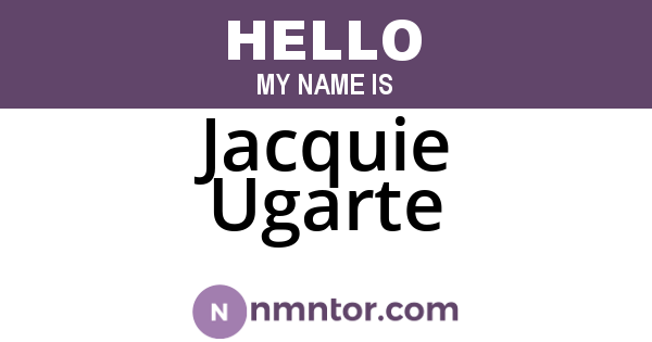 Jacquie Ugarte