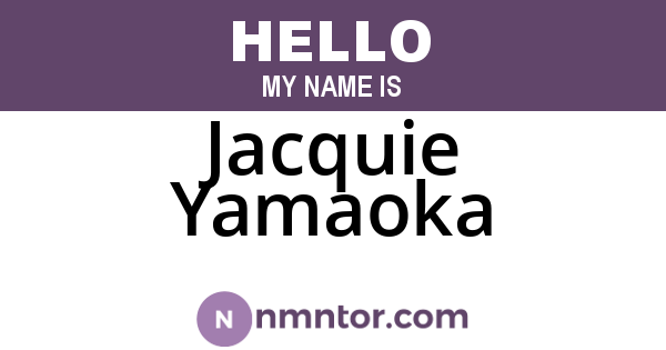 Jacquie Yamaoka