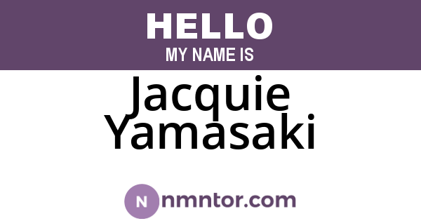 Jacquie Yamasaki