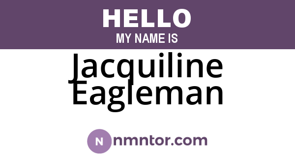 Jacquiline Eagleman