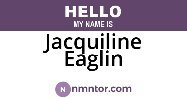 Jacquiline Eaglin