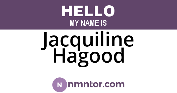 Jacquiline Hagood