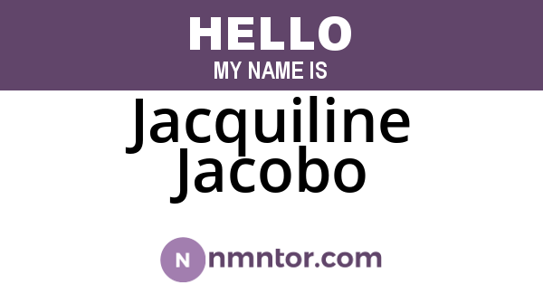 Jacquiline Jacobo
