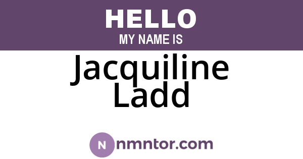 Jacquiline Ladd