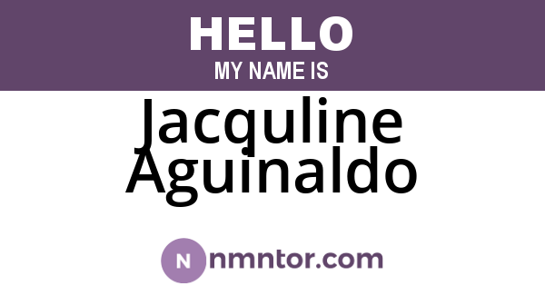 Jacquline Aguinaldo