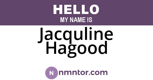 Jacquline Hagood
