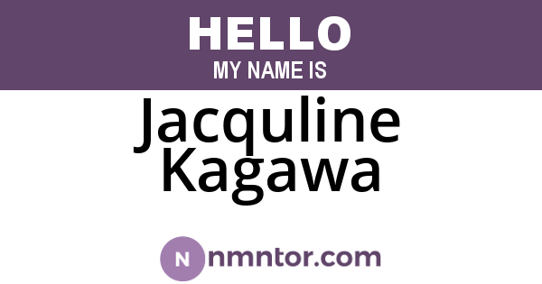 Jacquline Kagawa