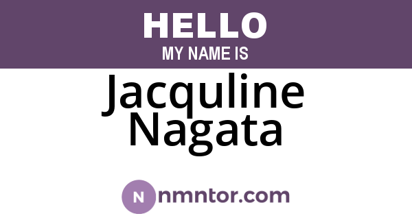 Jacquline Nagata
