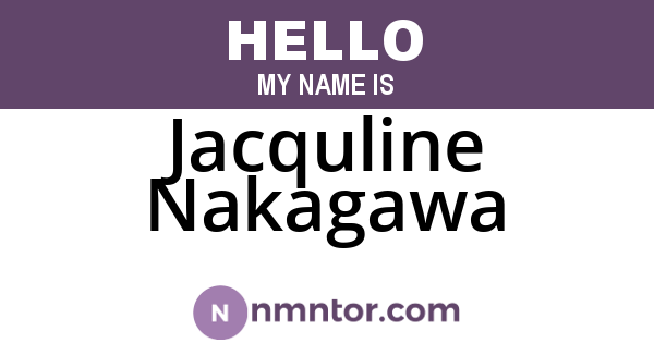 Jacquline Nakagawa