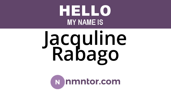 Jacquline Rabago