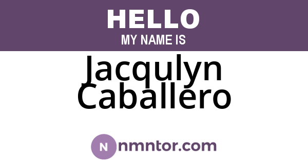 Jacqulyn Caballero