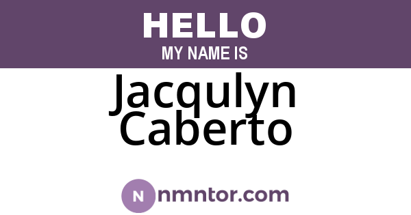 Jacqulyn Caberto