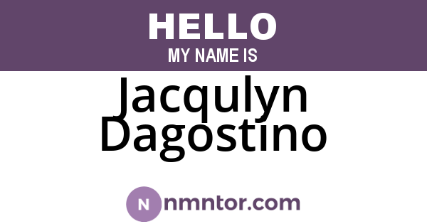 Jacqulyn Dagostino