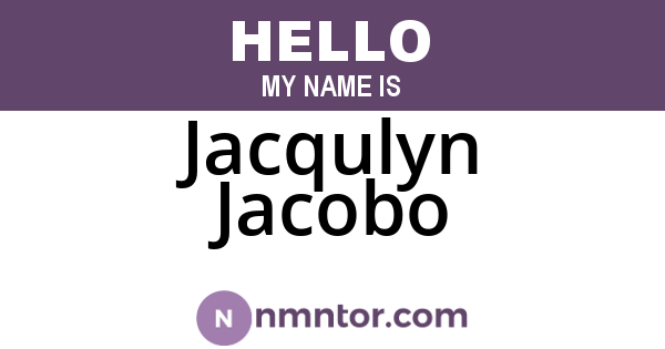 Jacqulyn Jacobo
