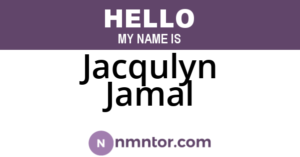 Jacqulyn Jamal