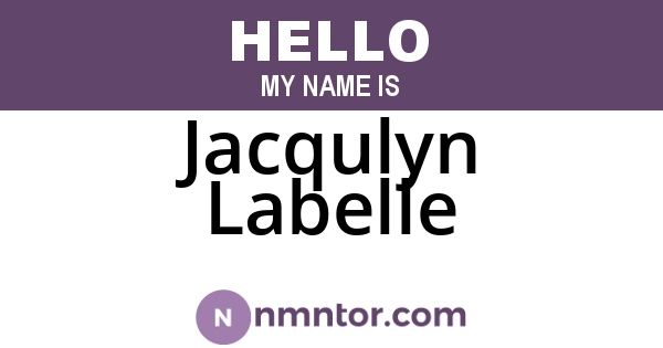 Jacqulyn Labelle