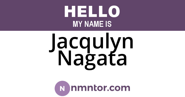Jacqulyn Nagata