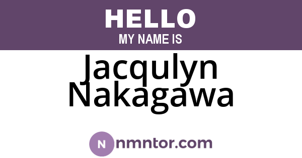 Jacqulyn Nakagawa