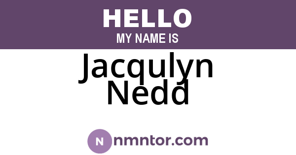 Jacqulyn Nedd