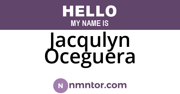 Jacqulyn Oceguera