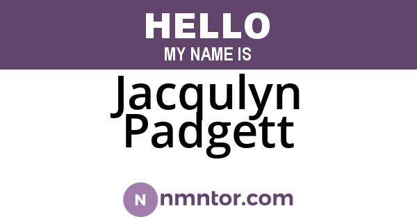 Jacqulyn Padgett