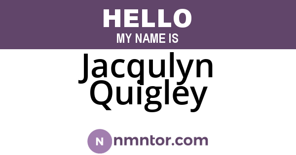 Jacqulyn Quigley