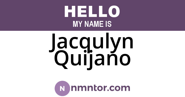 Jacqulyn Quijano