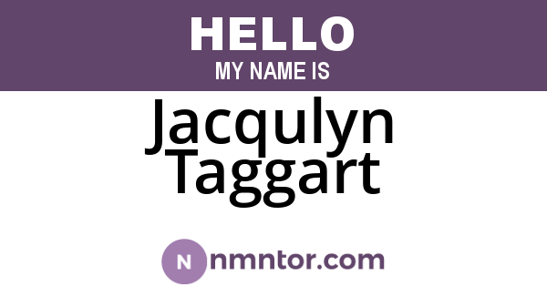 Jacqulyn Taggart