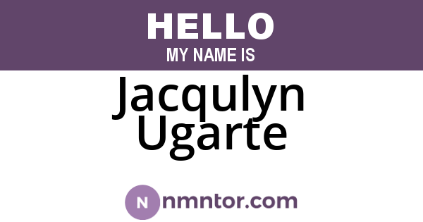 Jacqulyn Ugarte