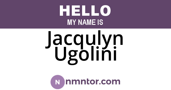 Jacqulyn Ugolini