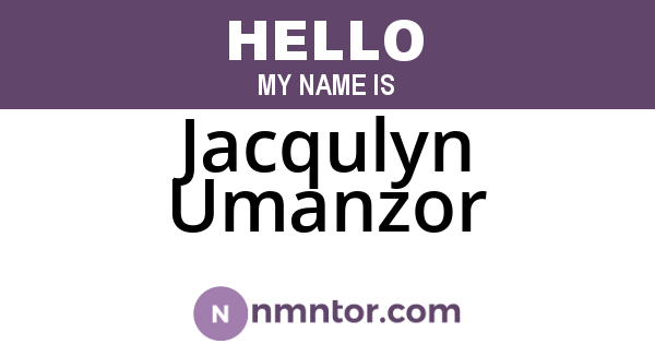 Jacqulyn Umanzor