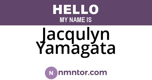 Jacqulyn Yamagata