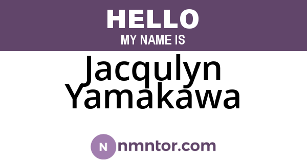 Jacqulyn Yamakawa