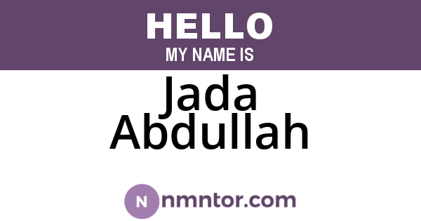Jada Abdullah