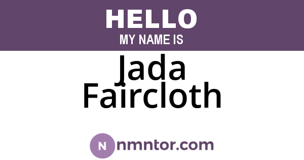 Jada Faircloth