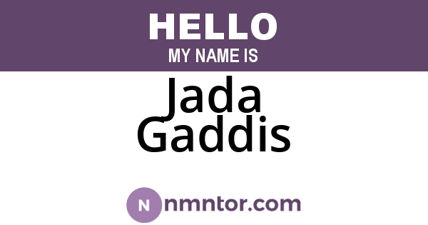 Jada Gaddis
