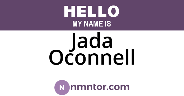 Jada Oconnell