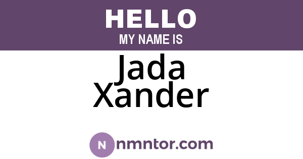 Jada Xander