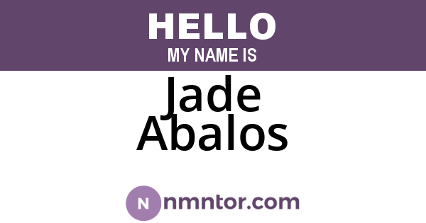 Jade Abalos