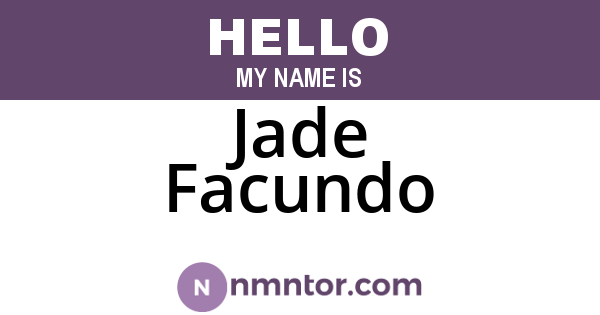 Jade Facundo