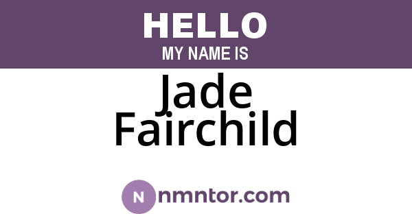 Jade Fairchild