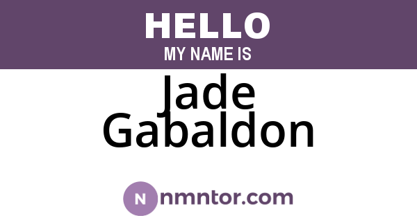 Jade Gabaldon