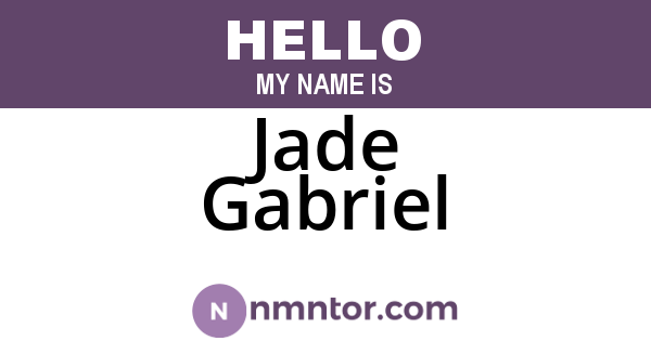 Jade Gabriel